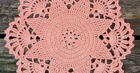 Hello Everyone! 🙂 Today i have the  Salmon Star  Doily   crochet pattern to share with you.  This doily pattern will work well ... Cotton Crochet Patterns, Placemat Patterns, Block Crochet, Easy Beginner Crochet Patterns, Crochet Placemat, Crochet Placemat Patterns, Crochet Coasters Free Pattern, Crochet Throw Pattern, Free Crochet Doily Patterns