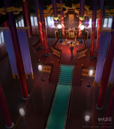 Chinese Palace Interior, Traditional Chinese House, Memory Palace, Chinese Palace, Victorian House Plans, Comic Inspiration, Ancient Chinese Architecture, Guan Yu, Chinese Temple