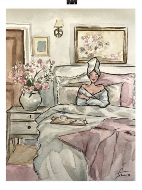 Shoe Diva Aesthetic Art, Shoe Diva Art, Emmzonn Art, Coquette Drawing, Shoe Diva, Girly Graphics, Parisian Art, Girly Drawings, Luxurious Bedroom