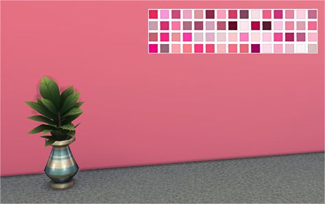 Shades of Pink Walls 60 plain walls. Can be found in paint for §1. DOWNLOAD: dropbox / mega Sims 4 Cc Kids Clothing, The Sims 4 Pc, Cc Furniture, Sims 4 Clutter, Pink Furniture, Free Sims 4, Sims 4 Mm Cc, Sims 4 Cc Skin, 4 Wallpaper