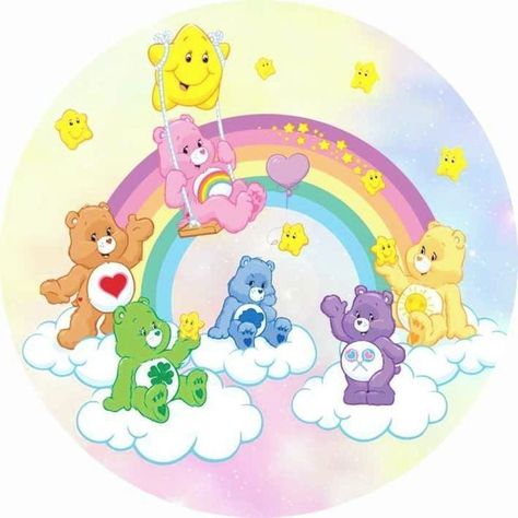 Melty Bead Designs, Care Bear Party, Care Bears Vintage, Bday Party Kids, Care Bears Cousins, Sticker Design Inspiration, Bear Character, 1st Birthday Themes, Bear Drawing