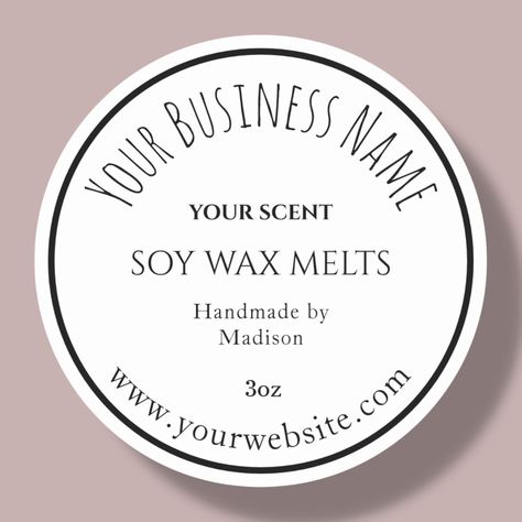 Wax Melt Business Name Ideas, Wax Melt Business, Business Name Ideas, Label Ideas, Business Labels, Name Ideas, Label Sticker, White Wax, Soy Wax Melts