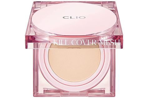 Clio Kill Cover Mesh Glow Cushion (03 Linen) Makeup Cushion, Korean Cushion, Korean Foundation, Clio Kill Cover, Cushion Makeup, Flawless Base, Cushion Foundation, Korean Products, The Face Shop