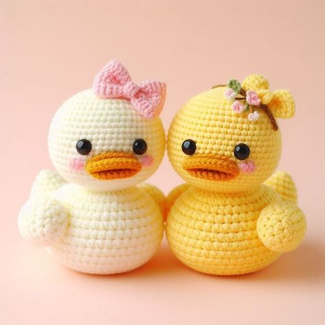 Cute Crochet Duckie Amigurumi Pattern - All Amigurumi Crocheted Rubber Duckie, Crochet Ducky Pattern Free, Crochet Ducks Free Pattern, Rubber Duck Crochet Pattern Free, Crochet Rubber Duck Free Pattern, Crocheted Ducks, Duck Crochet Pattern Free, Crochet Duck Pattern Free, Crochet Rubber Duck