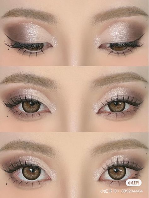 Fresh Makeup Tutorial, Ball Makeup, Douyin Makeup, Learn Makeup, Beginners Eye Makeup, Doll Eye Makeup, Makeup Artist Tips, Double Eyelid, Eye Makeup Pictures