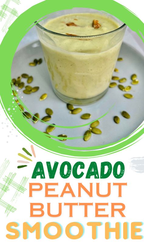 Peanut Butter Avocado Smoothie Peanutbutter Smoothie, Avocado Breakfast Smoothie, Peanutbutter Smoothie Recipes, Fruit Protein, Keto Peanut Butter, Peanut Butter Pumpkin, Peanut Butter Smoothie, Avocado Smoothie, Vegan Smoothies