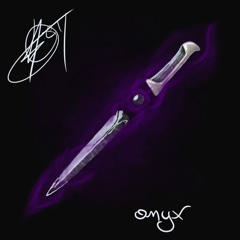 Ritual Knife Art, Grim Reaper Scythe, Fantasy Dagger, Knife Drawing, Goblin Art, Purple Flame, Super Powers Art, Knife Art, Cool Swords