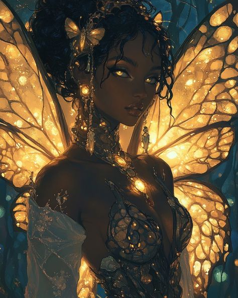 𝕱��𝖆𝖎𝖗𝖞 𝕹𝖞𝖒𝖕𝖍 AI Generated | Midjourney #ai #midjourney #aiart #fairy Fairy Woman Art, Fairies Character Design, Nyphm Fairy, Black Fairies Art, Deity Character Design, Wood Nymph Art, Fairy Queen Art, Fairy Oc Character Design, Fairy Concept Art