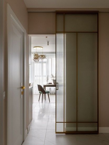 [PaidLink] 55 Most Saved Main Entrance Door Design Wooden Double Hacks To Check Out #mainentrancedoordesignwoodendouble Glass Pocket Doors Interior, Living Dining Partition, Entryway Divider, Glass Partition Designs, Kitchen Sliding Doors, Partition Door, Sliding Door Design, Door Glass Design, Glass Doors Interior