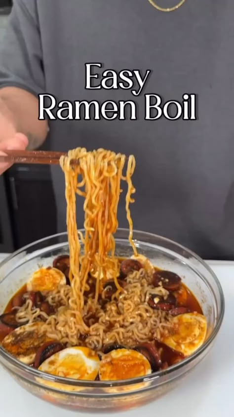 How To Make A Ramen Bowl, Easy Top Ramen Recipes, Ramen With Boiled Egg, Spicy Ramen Bowl, Ramen With Kimchi, Ramen Noodle Recipes Maruchan, Ramen Ideas Easy, Jinya Ramen Recipe Copycat, Good Ramen Recipes