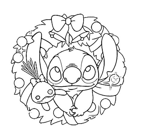 Cute Christmas Drawing Ideas Disney, Christmas Stitch Disney Drawing, Nightmare Before Christmas Coloring Pages Disney, Gnome Christmas Coloring Pages, Christmas Stitch Coloring Pages, Stitch Disney Coloring Page, Stitch Christmas Coloring Page, Stitch And Angel Coloring Pages, Coloring Pages Stitch