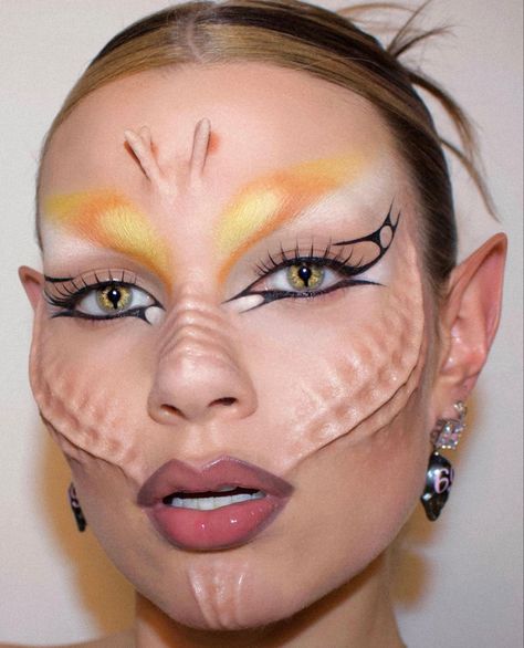 Spx Makeup, Unconventional Makeup, Alien Makeup, Prosthetic Makeup, Makeup Portfolio, Face Paint Makeup, Face Art Makeup, Halloween Makeup Inspiration, Ethereal Makeup