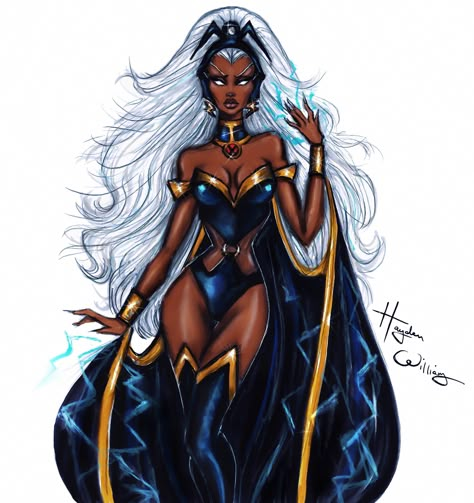 “You stood no chance against the elements” ⚡️💨💦 #Storm #… | Flickr Black Panther Storm, Storm Cosplay, Hellfire Gala, Storm Xmen, Storm Marvel, Man Drawing, Hayden Williams, Black Comics, Female Superhero