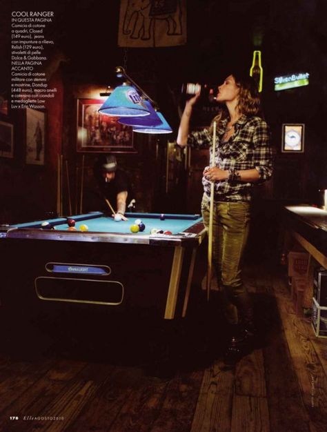 Billiard Photography, Pool Table Photoshoot, Western Photoshoot, Serial Experiments Lain, Modern Cowgirl, Pool Halls, Lets Play A Game, Erin Wasson, Play Pool