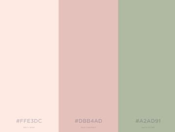 Soft Pink And Green Color Palette, Murs Roses, Paint Color Palettes, Color Palette Pink, Color Palette Design, Green Rooms, Light Pink Color, Bedroom Green, Paint Colors For Home