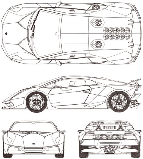 Lamborghini Sesto Elemento 2012 Blueprint - Download free blueprint for 3D modeling Lamborghini Blueprint, Honda S660, Blueprint For 3d Modeling, Lamborghini Sesto, Lamborghini Sesto Elemento, Mobil Rc, Sesto Elemento, Bugatti Type 57, Aventador Lamborghini