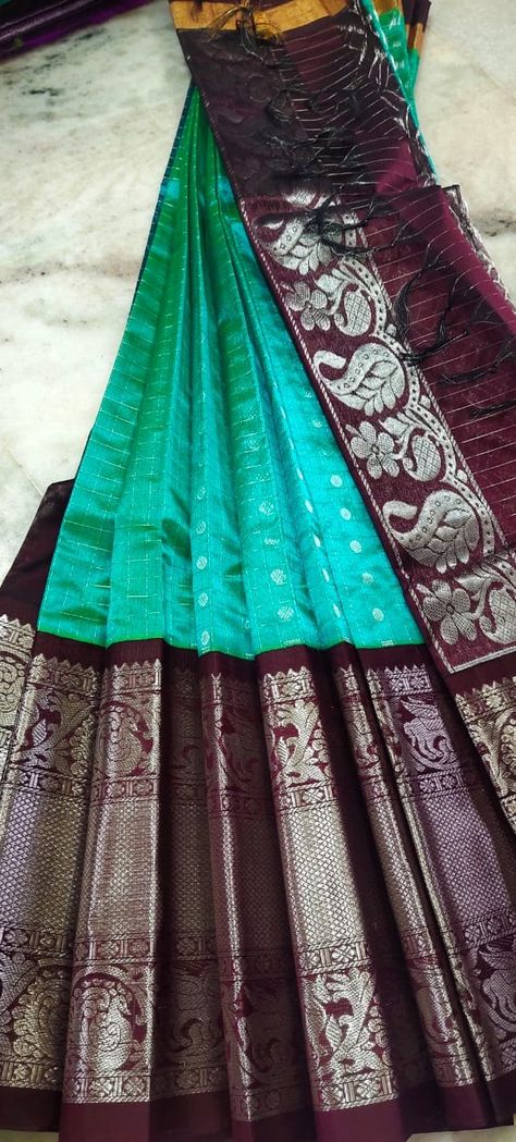 Pattu Sarees Wedding, Latest Pattu Sarees, Tassels Designs, Saree Tassels Designs, Latest Bridal Blouse Designs, Lehenga Saree Design, Bridal Sarees South Indian, Saree Tassels, Pattu Saree Blouse Designs