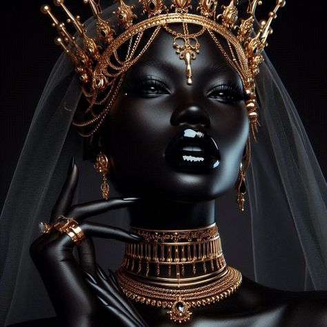 Evil Royalty Aesthetic, Diverse Photoshoot, Black Royalty Aesthetic, Afrocentric Beauty, Motivational Quotes For Men, Melanin Art, Afrofuturism Art, Black Royalty, Royalty Aesthetic