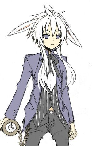 The White Rabbit White Rabbit Character, Ciel Anime, Alice Mare, X Male Reader, Human Art, Bunny Ears, Bunny Girl, Anime Drawings Boy, White Rabbit