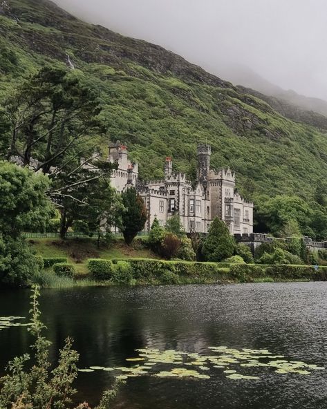 Kylemore Abbey, Connemara, Ireland Ireland Nature Aesthetic, Ireland Moodboard, Northern Ireland Aesthetic, Sneem Ireland, Ireland Core, Ireland Ocean, South Ireland, Ireland In Spring, Kylemore Abbey Ireland