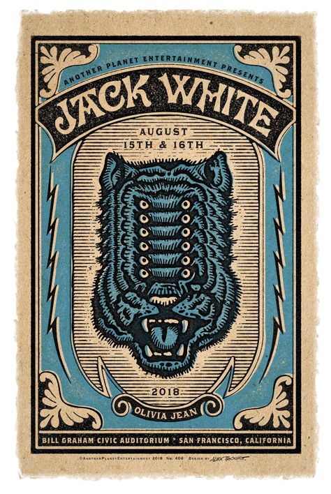 Jack White Poster, Jack White Tattoo, Concert Poster Design, Another Planet, Gig Poster, Matchbox Art, Flyer Design Inspiration, Design Brochure, Concert Poster