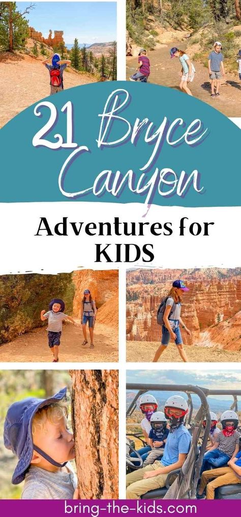 21 Adventures In Bryce Canyon National Park With Kids - Bring The Kids Bryce Canyon National Park With Kids, Zion National Park With Kids, Bryce Canyon Hikes, Utah Summer, Colorado National Parks, Montana National Parks, Visit Utah, Utah Hikes, Hiking With Kids