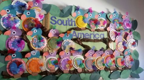 South America South America Bulletin Board, South America Decorations, South America Classroom Decorations, Multicultural Night, April Month, Multicultural Art, America Theme, America Decor, Teacher Things