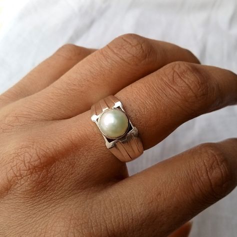 Excited to share the latest addition to my #etsy shop: Round Shape Pearl Men Ring, 925 Silver White Pearl Ring, Dainty Pearl Men's Ring, Handmade Mens Ring, Bezel Set Ring, Silver Gift for Him https://etsy.me/3mUt8gb Pearl Ring Designs Silver Men, Pearl Ring Design For Men, Men’s Pearl Ring, Mens Pearl Ring, Pearl Ring For Men, Pearl Ring Men, Pearl Ring Design, White Pearl Ring, Guys Fits