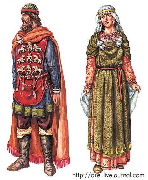 10th Century AD Slavs Serbian Clothing, Slavic Clothing, Ancient History Archaeology, Early Middle Ages, Medieval World, Medieval Costume, Century Clothing, Medieval Clothing, Military Outfit