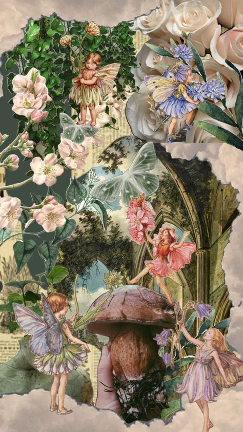 Mood Collage, Flowers Cottagecore, Fairy Flowers, 동화 삽화, Fairy Wallpaper, Fairy Aesthetic, Pretty Backgrounds, Fairytale Art, Ethereal Art