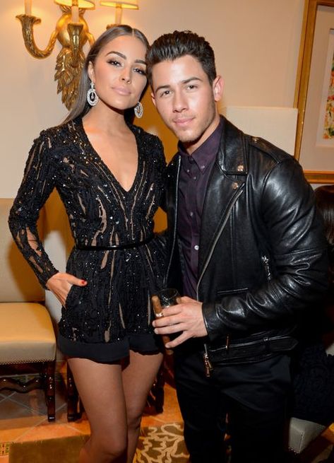 Prinka Chopra, Nick Jonas Olivia Culpo, Jerry Jones, Awards Party, White Playsuit, Amazing Clothes, Olivia Culpo, Celeb Style, Nick Jonas