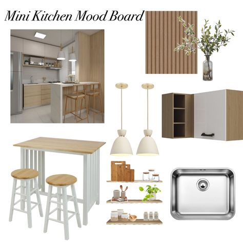 Compact Appliances, Kitchen Mood Board, Mini Kitchen, Kitchen Organization, Mood Boards, Mood Board, Color Palette, Design