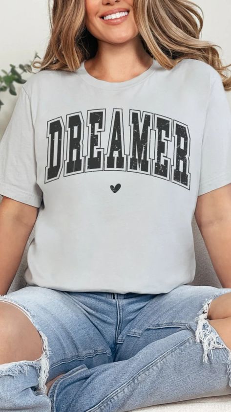 Dreamer Shirt Gift for Motivation T Shirt Inspiring Gift for Her Friend Gift for Women Empowerment Shirt Positive Message Tshirt for Her - Etsy Positive Tees, Positive Shirt, Statement Tees, Summer Outfits Men, Positive Messages, Phoenix Az, Gift For Women, Best Friend Gifts, Inspirational Gifts