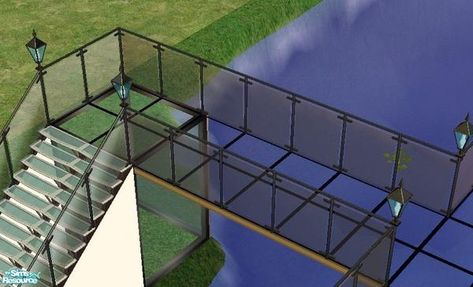 Sims Glass House, Glass Floor Sims 4 Cc, Sims 4 Glass Wall, Glass House Sims 4, The Sims 4 Cc Glass Fence, Sims 4 Cc Stained Glass Door, Glass Balcony, Glass Fence, Sims 3 Mods