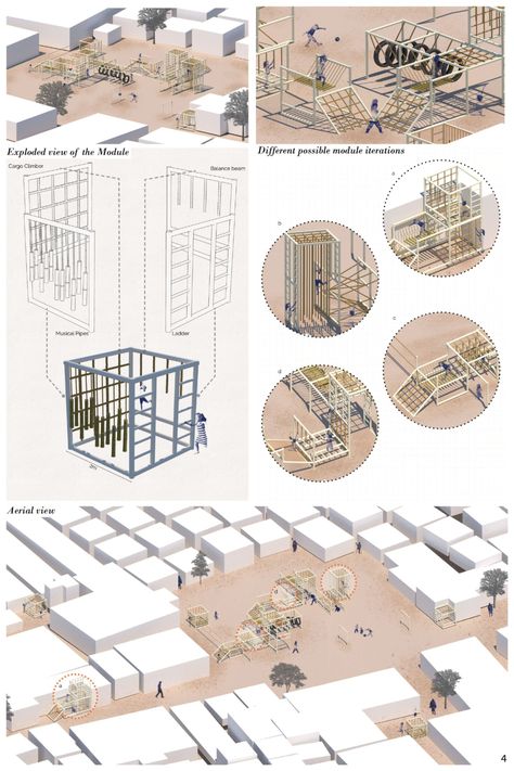 Designing resourceful playgrounds in refugee camps Community Space Design, Architecture Thesis Topics, Architect Portfolio Design, Architecture Competition, Architecture Portfolio Design, Art Program, Modular Structure, Architecture Concept Diagram, Study Architecture