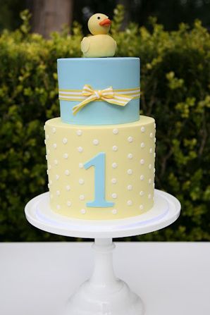 Lorinda Seto Boys 1st Birthday Cake, Duck Cake, Baby First Birthday Cake, Duck Birthday, 1st Birthday Cakes, Childrens Birthday Cakes, 1st Birthday Cake, Boy Birthday Cake, Cake Images