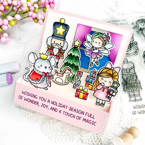 Mama Elephant – The Nutcracker – Caly Person The Mouse King, Mama Elephant Cards, Mouse King, Pop Up Box Cards, Copic Sketch Markers, Sugar Plum Fairy, Mama Elephant, Copic Sketch, The Nutcracker