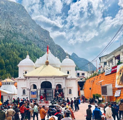 Gangotri is one of the four sites in the Chota Char Dham pilgrimage circuit. It is also the origin of the Ganges river and seat of the goddess Ganga. The river is called Bhagirathi at the source and acquires the name Ganga (the Ganges) from Devprayag onwards where it meets the Alaknanda. Gangotri Temple, Goddess Ganga, Char Dham, Ganges River, The Goddess, The Source, Pilgrimage, The Four, The River