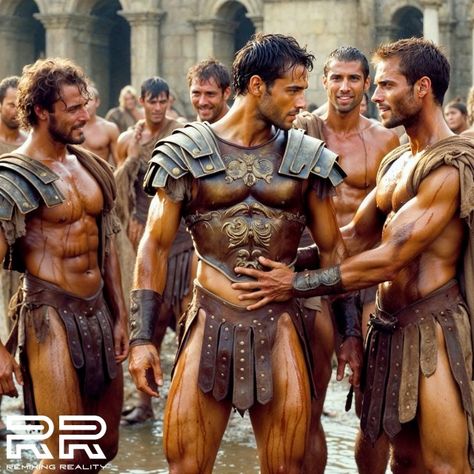 Greek Men Handsome, Ancient Greek Men, Queer Art Men, Greek Male Models, Male Art Poses, Spartan Men, Roman Costumes, Handsome Warrior, Roman Men