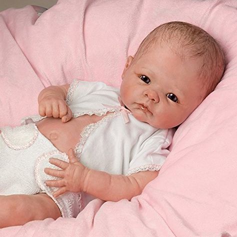 Amazon.com: Little Grace So Truly Real® Lifelike, Realistic Newborn Baby Doll 20-inches by The Ashton-Drake Galleries: Toys & Games Silikon Baby, Bb Reborn, Real Baby Dolls, Fairy Art Dolls, Silicone Baby Dolls, Ashton Drake, Realistic Baby Dolls, Lifelike Dolls, Reborn Baby Girl