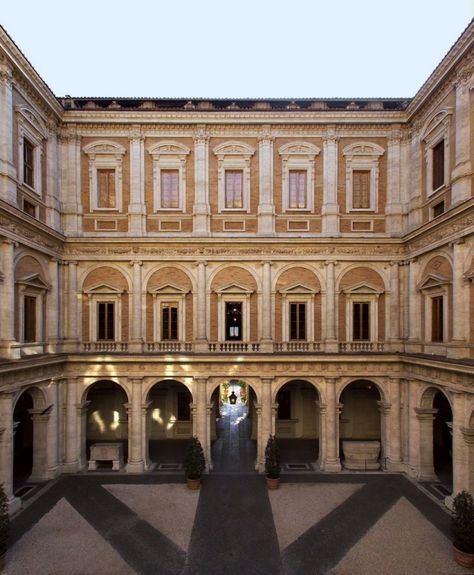 Palazzo Farnese is one of the most important and spectacular palaces in Rome Palazzo Farnese, Architecture Europe, Bella Roma, Villa Borghese, Italy Architecture, Italian Architecture, Italian Villa, Classic Architecture, Classical Architecture