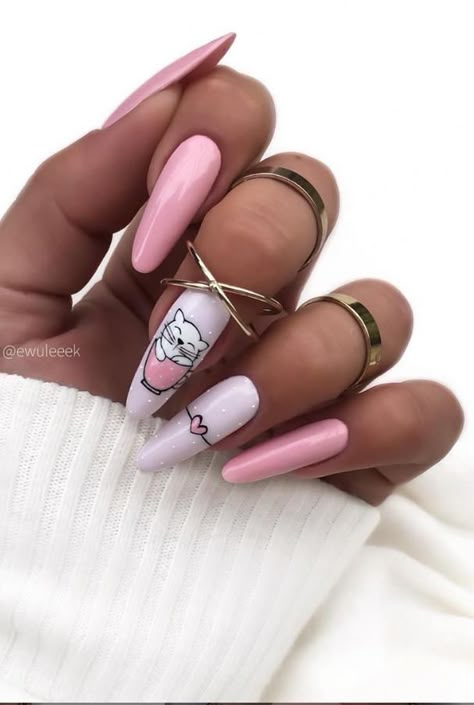 Kid Nail Art, Gel Nails Short, Vibrant Nail Colors, Almond Nails Short, Kylie Nails, Disney Acrylic Nails, Pop Art Nails, Cartoon Nails, Nails Short Square