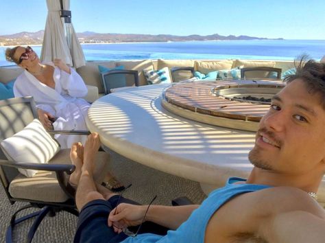 Bryan Tanaka/Instagram Inside Celebrity Homes, Bryan Tanaka, 47th Birthday, Hgtv Star, Irish Fashion, Couples Vacation, Tropical Getaways, Celebrity Houses, Cabo San Lucas