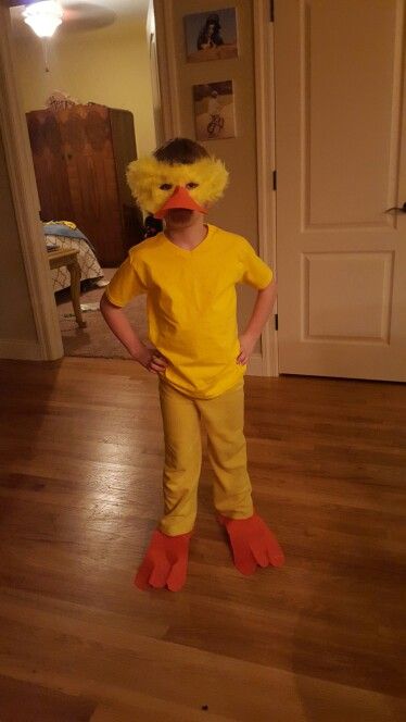 Homemade Duck Costume, Diy Duck Costume For Women, Diy Duck Costume, Duck Costume For Kids, Duck Costume Diy, Toddler Duck Costume, Duck Mask, Duck Costume, Nativity Costumes