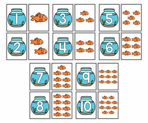 Number Memory Game, Number Matching Printable Free 1-10, Number Memory Game Free Printable, Matching Numbers 1-10 Free Printable, Number Matching Printable Free, Number Matching Activities, Rbt Tools, Preschool Number Cards, Preschool Number Matching