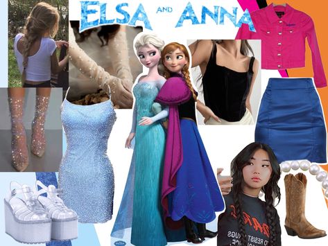 Frozen Group Costumes, Elsa And Anna Halloween Costumes College, Anna Halloween Costume Adult, Anna And Elsa Halloween Costume, Elsa And Anna Halloween Costumes, Anna And Elsa Costumes, Anna Costume Diy, Elsa Costume Adult, Frozen Disneybound