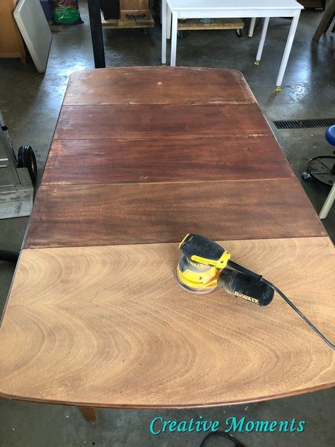 How To Refinish The Top Of A Table, Table Restoration Ideas, Refinish Table Top Wood, Mahogany Dining Table Makeover, Cherry Wood Table Makeover, Mahogany Table Makeover, Refinish Veneer Table Top, Unique Table Tops Diy, Refinishing Cherry Wood Furniture