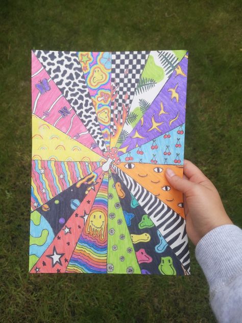 Indie Drawing Ideas, Triangle Drawing, Markers Drawing Ideas, Indie Drawings, Indie Art, Canvas Painting Designs, Easy Doodle Art, Easy Doodles Drawings, Marker Drawing