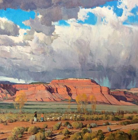 Monument Valley Arizona, Contemporary Western, Contemporary Realism, Western Artwork, Arizona Landscape, Oil Painting Inspiration, Landscape Sky, Western Landscape, Southwestern Art