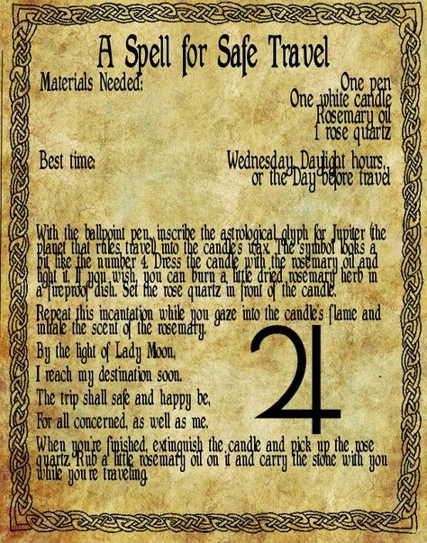 Travel Spell, Wicca Spells, Patron Tequila, Spells For Beginners, Wiccan Spell Book, Magick Spells, Spell Books, Witchcraft Spell Books, Safe Journey